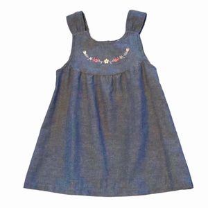 Rene Rofe Girl’s Denim Embroidered Detail Jumper